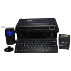 Lifeloc LX9 DMS Kit – drukarka, klawiatura i akumulator – zdjęcie producenta Lifeloc